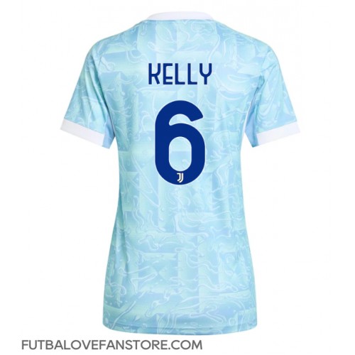 Juventus Lloyd Kelly #6 Vonkajší Ženy futbalový dres 2025-26 Krátky Rukáv Juventus Lloyd Kelly #6 Vonkajší Ženy futbalový dres 2025-26 Krátky Rukáv